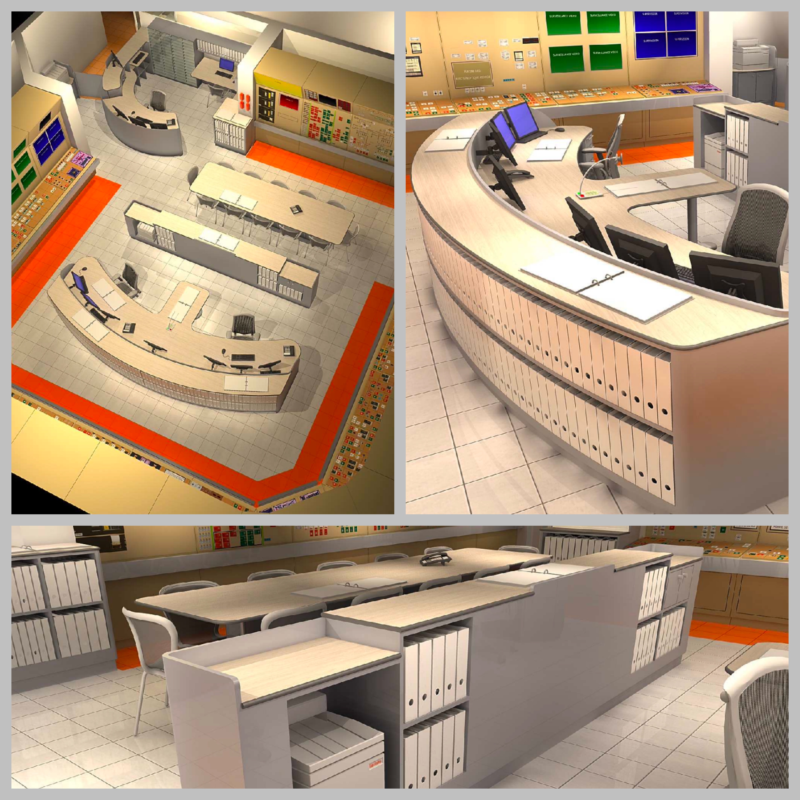 MOBILIER SALLE DE COMMANDE EDF