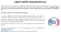 Agrément Crédit Impôt Innovation